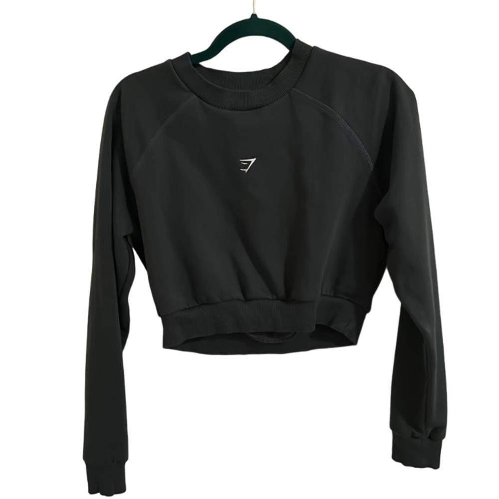 Green Gymshark Cropped Crew